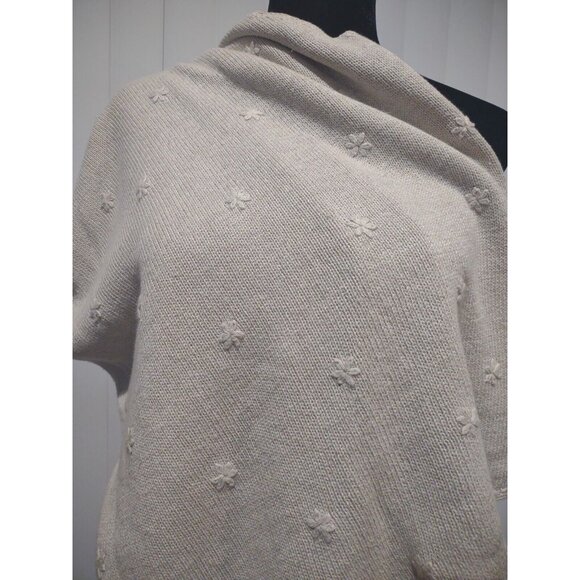 Style & Co Size S Pullover Sweater Vest  ~ Tank Beige, Embroidered - Picture 8 of 9